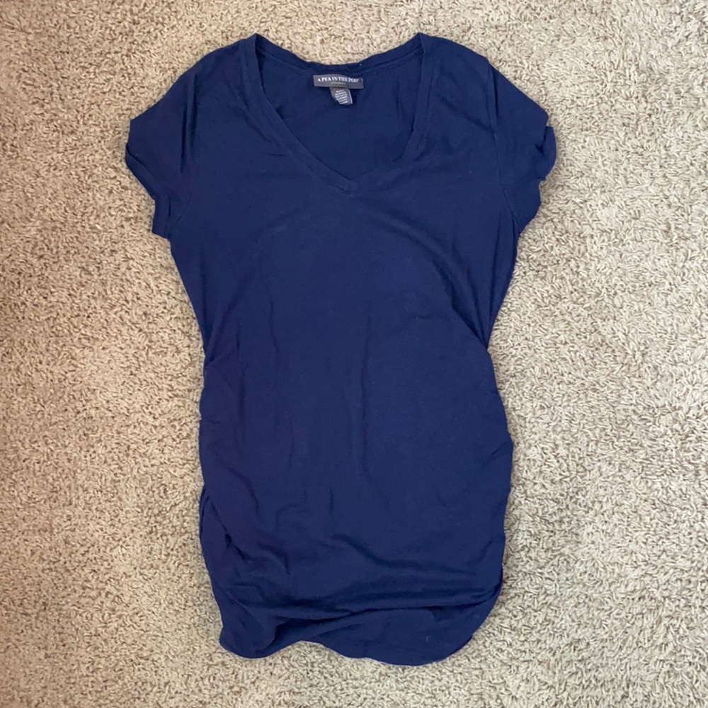 Navy Maternity T Shirt
